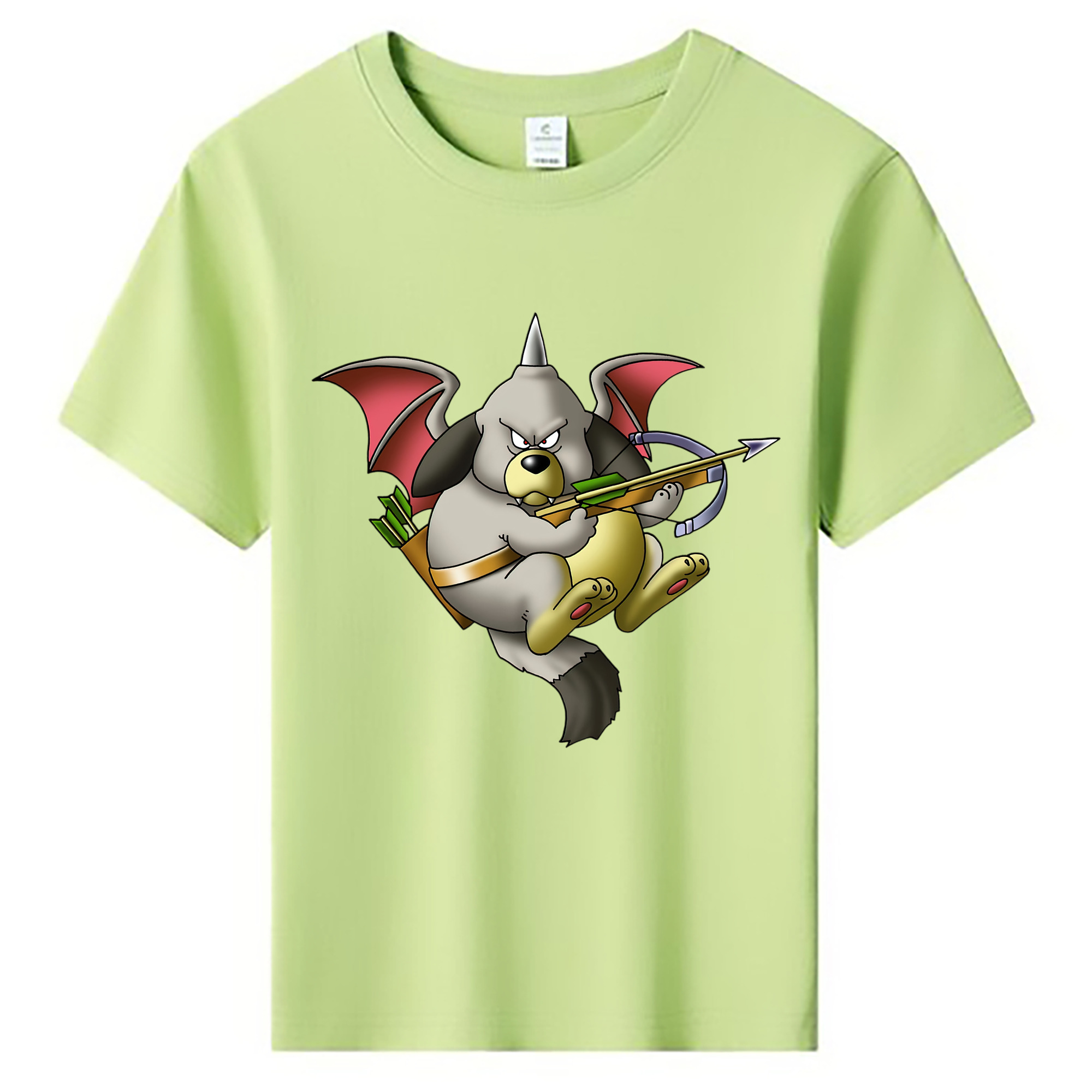（画像用） ドラゴンクエスト Doragon Kuesuto Dragon Quest 綿100％キッズTシャツ（フロントプリント）